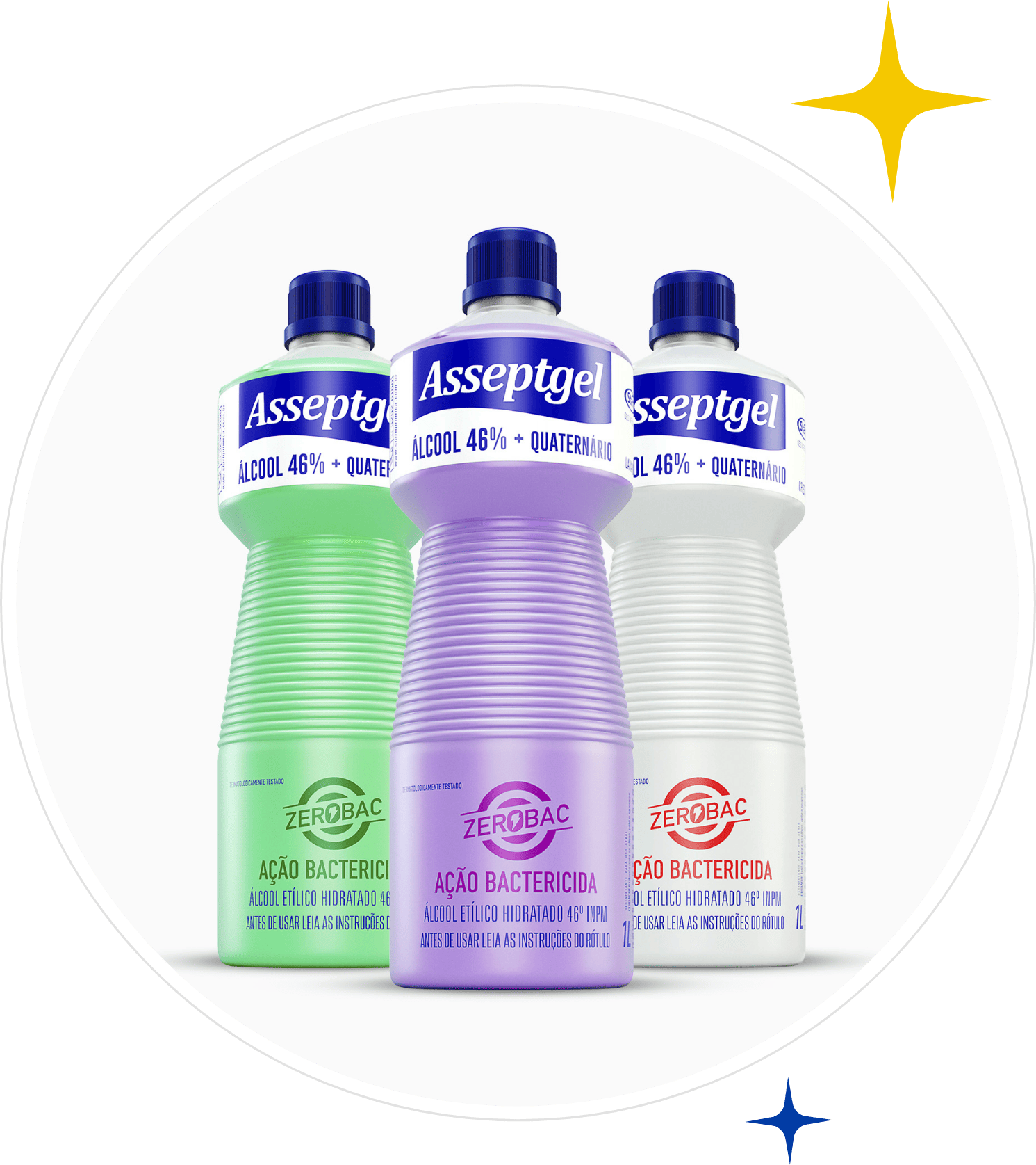Álcool 46% Bactericida - mesma eficácia do álcool 70%