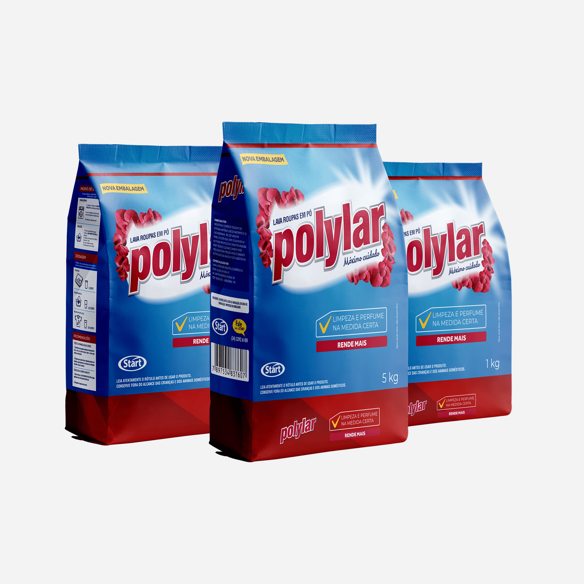 Lava Roupas Polylar em Pó