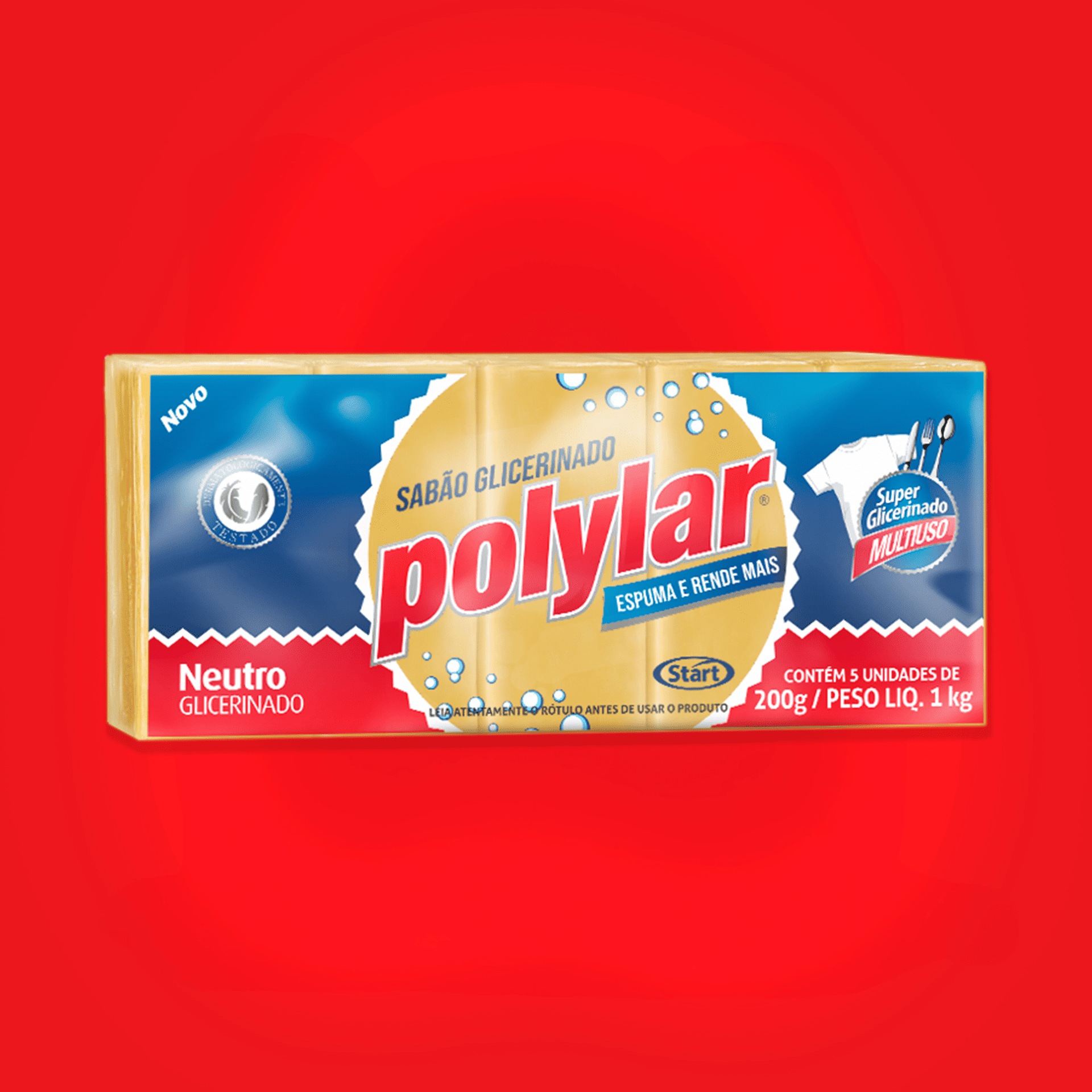 Sabão Glicerinado em Barra Polylar